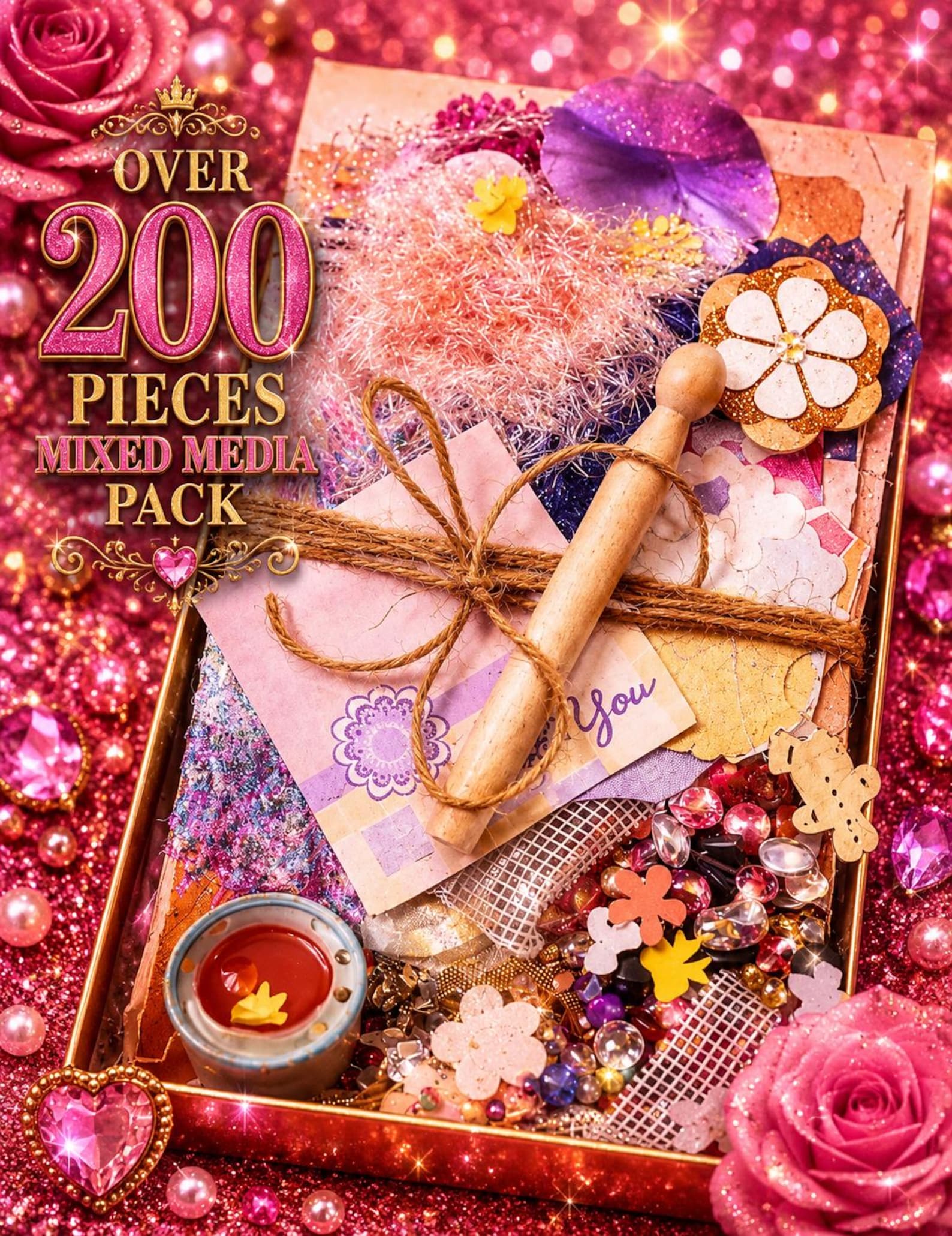Vintage Inspiration Junk Journal Kit Large | Altered Art & Mixed Media ...