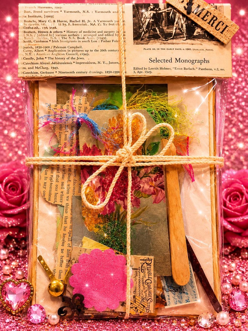 Vintage Book Pages Ephemera Pack | Junk Journal Collage Scrapbook ...