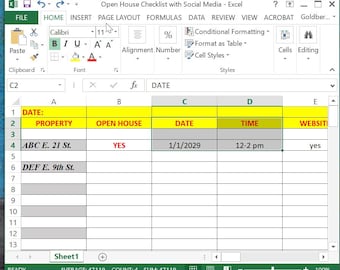 Real Estate Social Media and Multi Platform Weekly Monthly Checklist to Keep Your Listings on Track