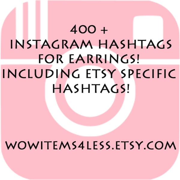 Instagram Hashtags, Earring Tags, Listing help, Etsy shop help, Etsy tags, SEO Keyword, Improve SEO, SEO Optimization, Earring, tags