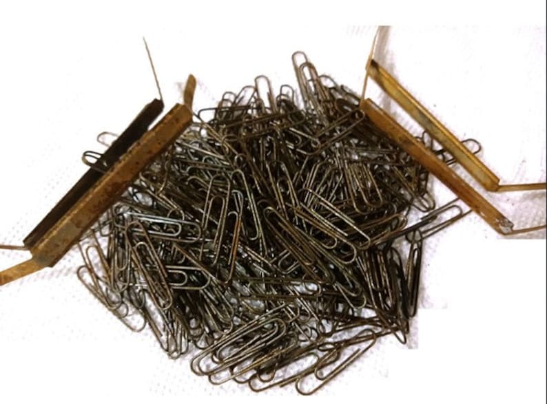 Rusty Paper Clipper 100 Rusted Paper Clips: Vintage Junk Journal Embellishments - Etsy