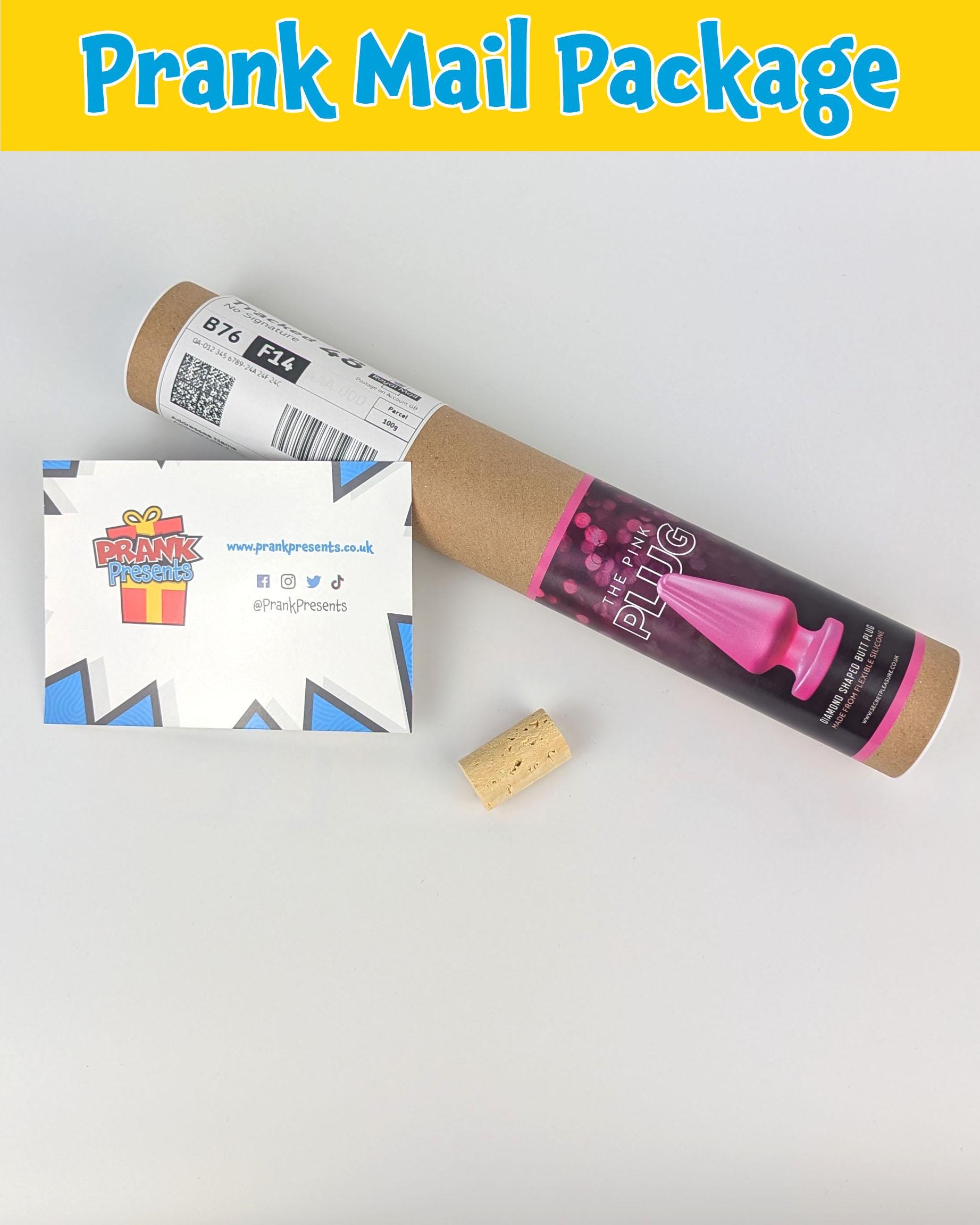 Butt Plug Prank Mail: Funny Gag Gift, Fake Package