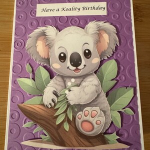 Koala  Birthday card