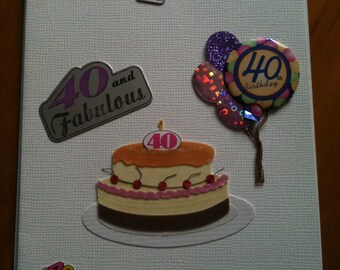 40th Birthday card