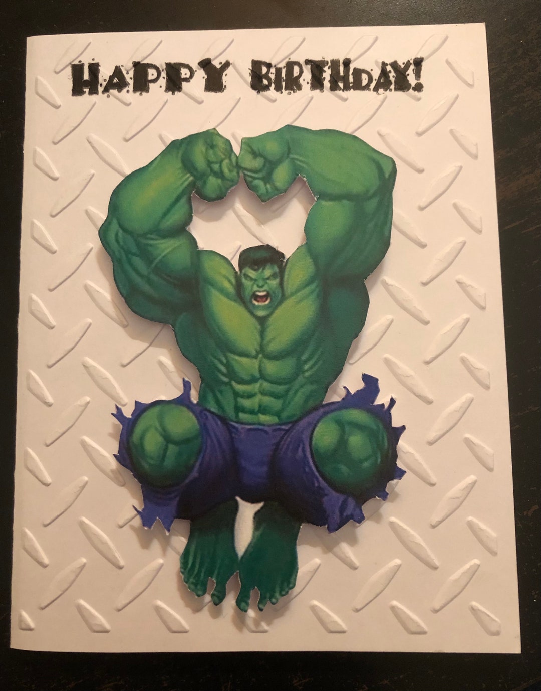 Incredible Hulk Birthday Card - Etsy