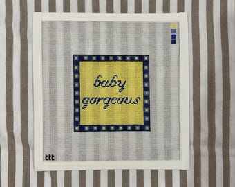 Baby Gorgeous Needlepoint Canvas