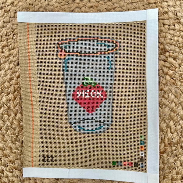 Toile brodée en pot WECK