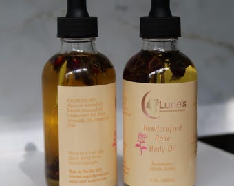 Handcrafted Rose Body Oil