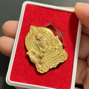 Amuleto Luang Phor Ruay: Colgante de Buda tailandés Wat Huakung para la riqueza y la protección