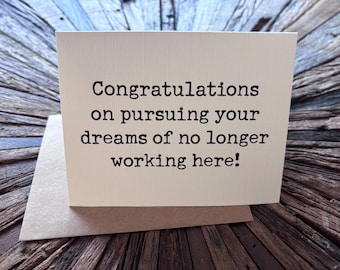 funny retirement card / coworker retirement / congrats on retirement / crude retirement card / snarky retirement card / gift for retirement