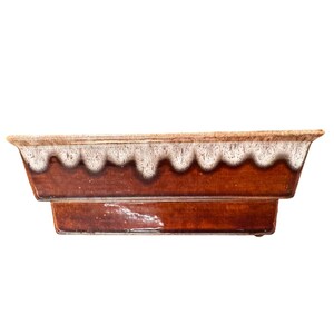 Vtg ROYAL ARDEN HICKMAN Brown Rectangle Drip Planter (not Haeger ) c. 1936
