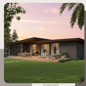 2500 Sq Ft Beach House Plan – Modern Coastal Home, 4 Bedroom 3 Bath Blueprint