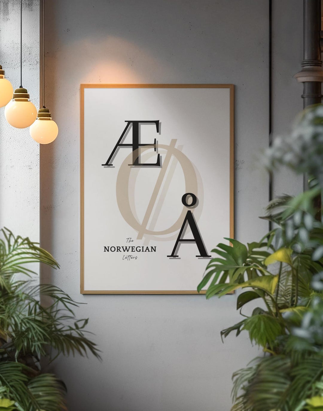 Norwegian Letters Poster | Scandinavian Alphabet Wall Art From Norway ...