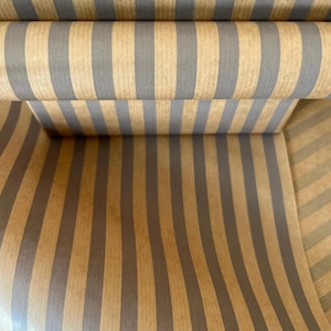 Wrapping Paper Grey Stripes Print 50CM Wide Eco Friendly, 100% Recycled Kraft | Recyclable, Sustainable, Plastic Free Gift Wrap