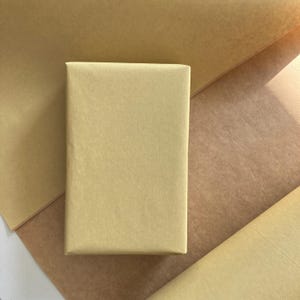 Wrapping Paper Lemon Yellow 50CM Wide Eco Friendly  100% Recycled Kraft   Recyclable  Sustainable  Plastic Free Gift Wrap
