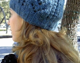 Knitting pattern chunky knit hat, Women’s chunky knit scarf,openwork,alpaca,wool,chunky knit,gift for her,gift set,knit scarf,pattern,teal