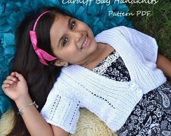 KNITTING Pattern,knit Openwork Cardigan,shrug,women,teens,cropped