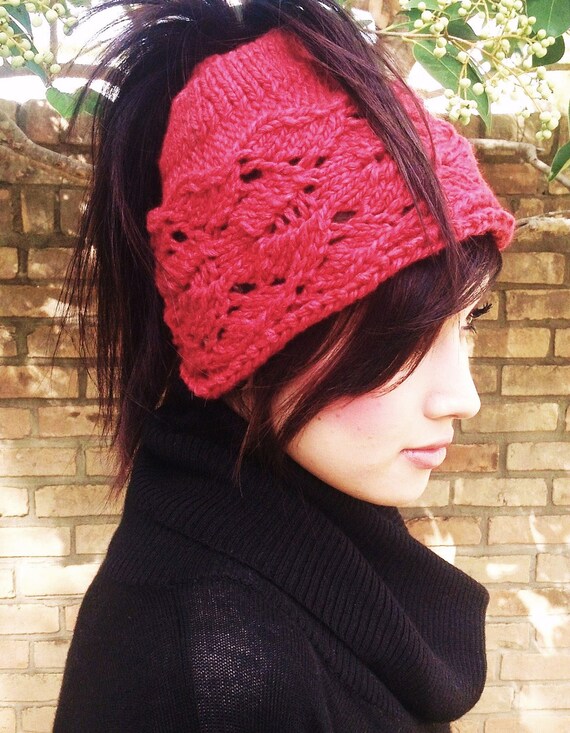 KNITTING PATTERN Ponytail Hat,messy Bun Hat,teens,women Knit 