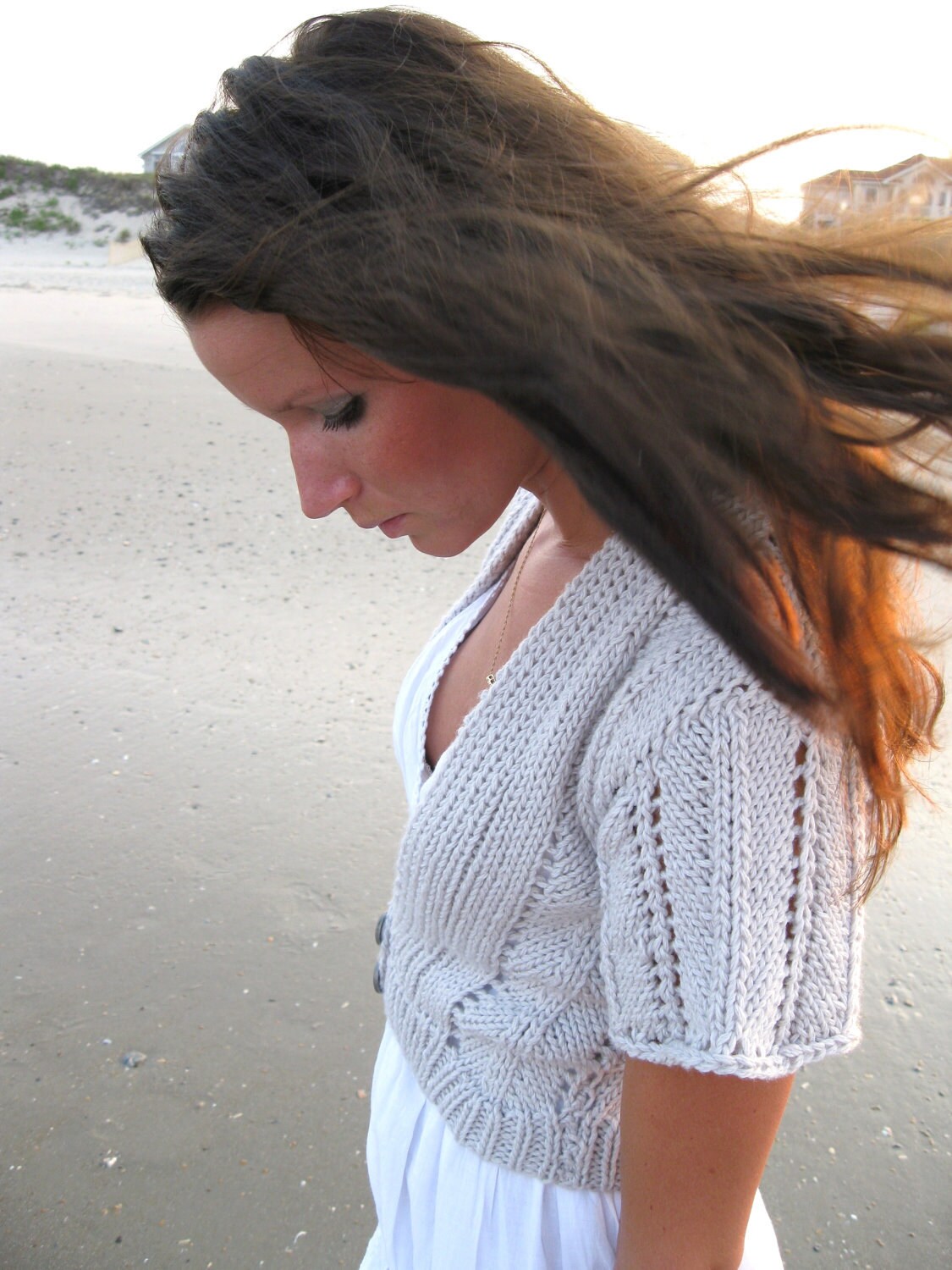 KNITTING Pattern,knit Openwork Cardigan,shrug,women,teens,cropped