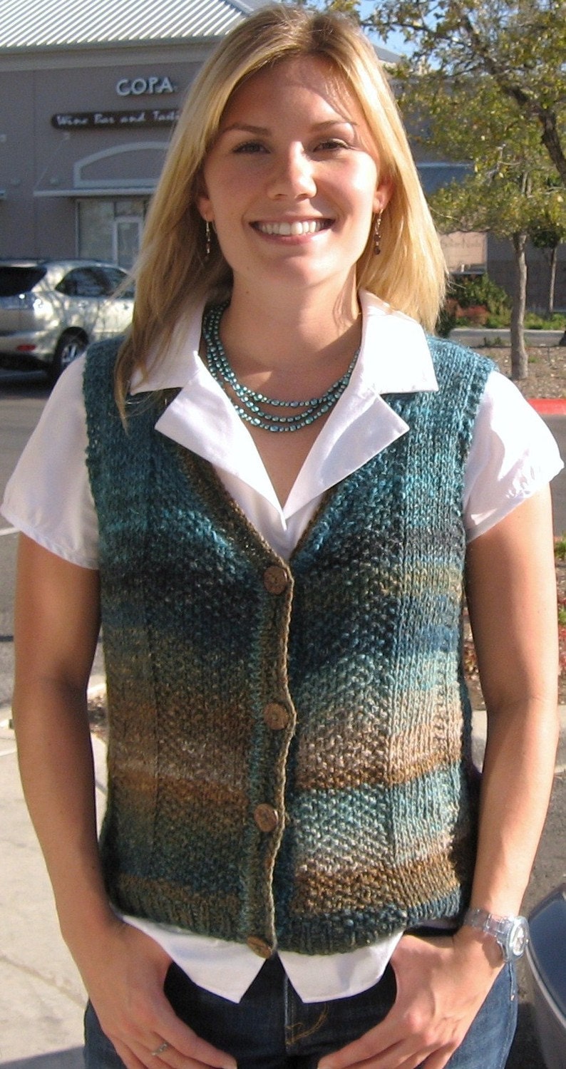 Vest KNITTING PATTERN Women,noro Silk Garden,wool,women Waistcoat