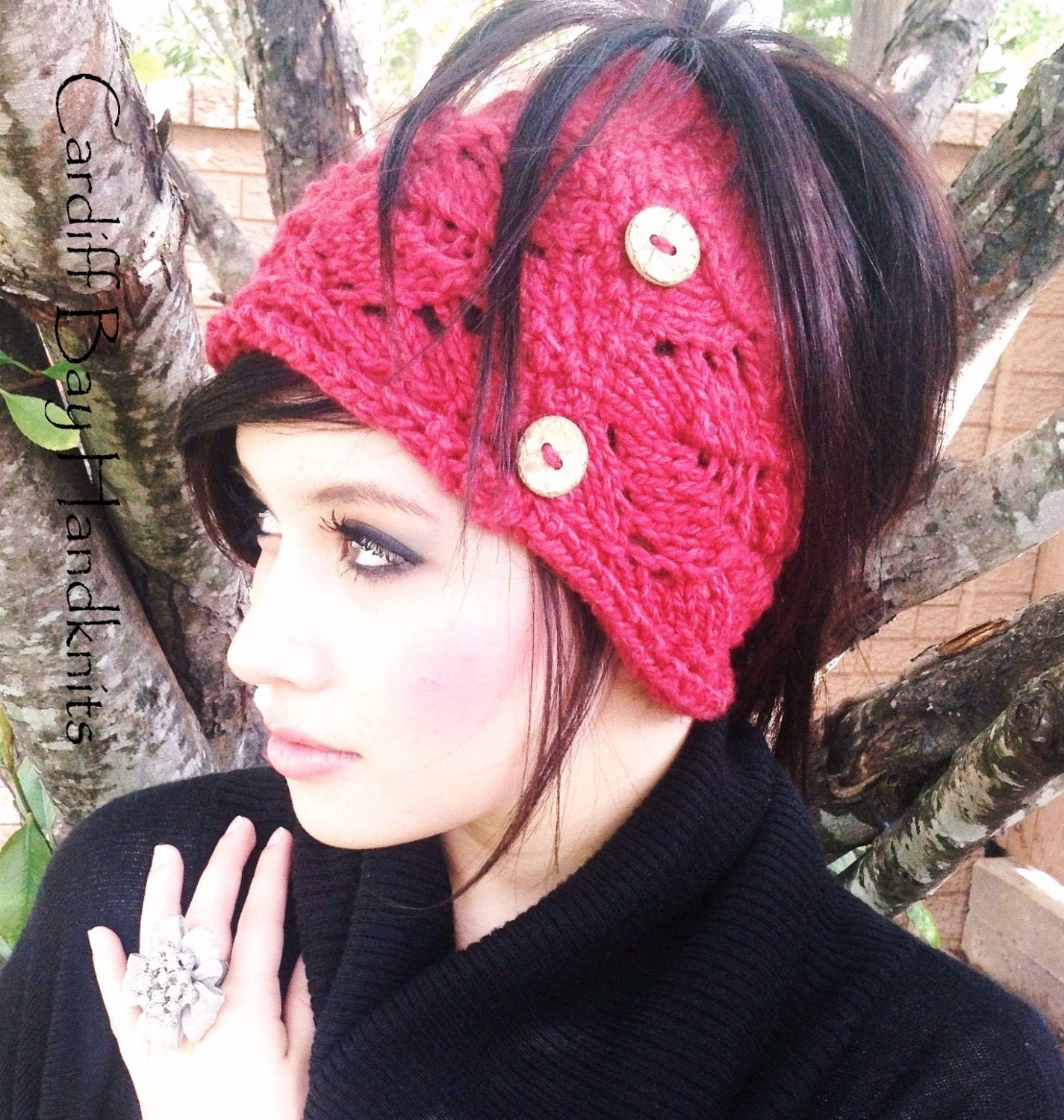 KNITTING PATTERN Ponytail Hatmessy Bun 