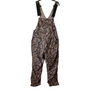 Vintage Mossy Oak Camo Bib salopette pour homme Made in USA chasse pêche écorce image 1