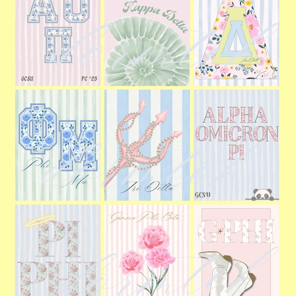 Sorority Wall Art - Any House (3 images)