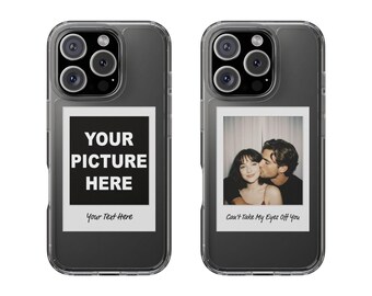 Custom Photo iPhone Case: Personalized Polaroid Style Design Compatible with iPhones 12 to 16 (Mini, Plus, Pro & Pro Max Models)