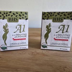 Cápsulas herbales HHS A1 L-Carnitina Lepidium x2