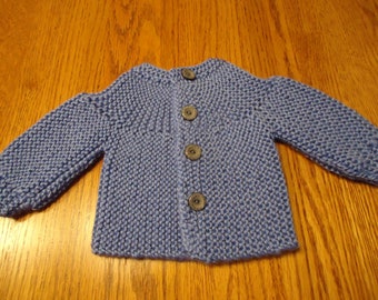 Preemie Baby Hand Knit Sweater