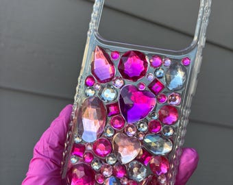 I know you want it. Phone Cases with gems and resin.