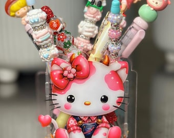 Acrylic Pen Holders - Kawaii Desk Organizer