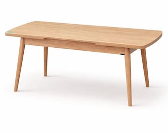 Tavolo da pranzo estensibile in legno, design pieghevole e salvaspazio, tavolo in stile scandinavo moderno