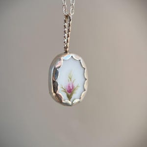 Sterling silver pottery necklace