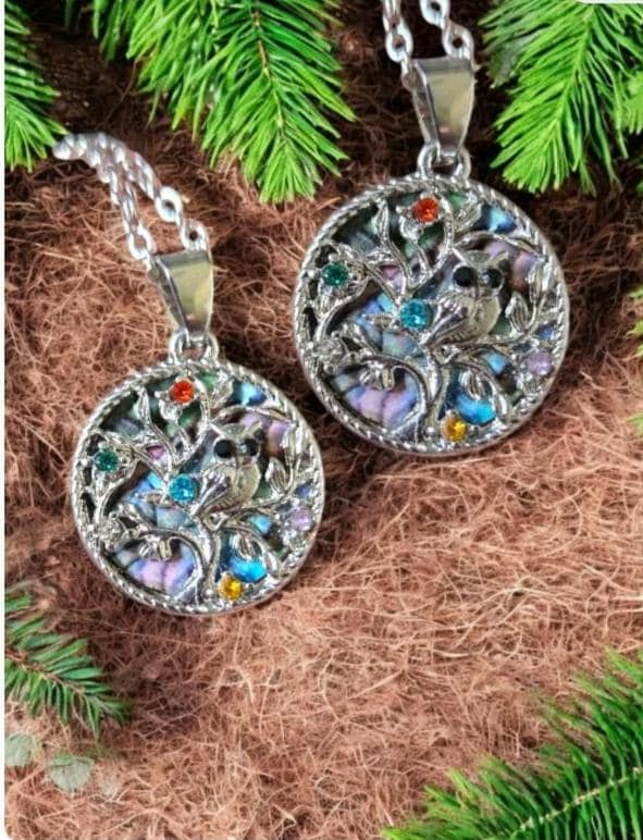 Tree of life owl necklace pendant stylish jewellery colourful artisan crafts fashion colourful gifts
