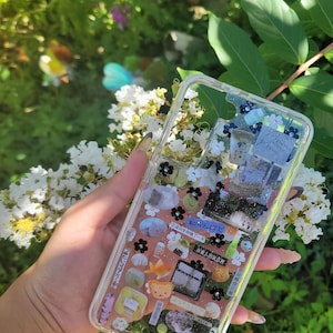 Juminocore phone case design|Japanese stickers|resin layer.|Deco case.