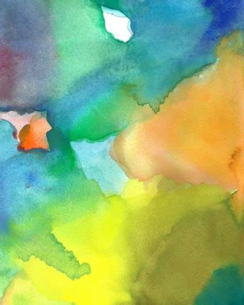 Large Wall Art Watercolor Painting Open Etsy