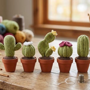 Crochet Pattern PDF - Desert Cactus | DIY Crochet Plant | Home Decor | Digital Download