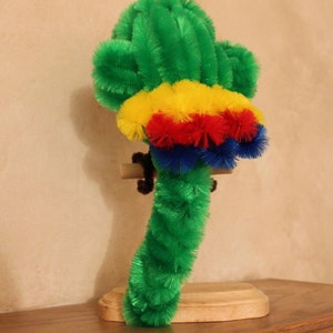 Chenille Parrot Emerald Green image 4