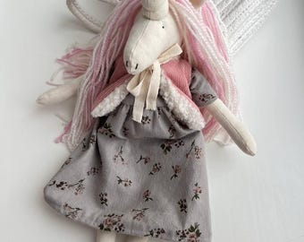 Peluche de unicornio personalizado: Muñeca personalizada OOAK hecha a mano