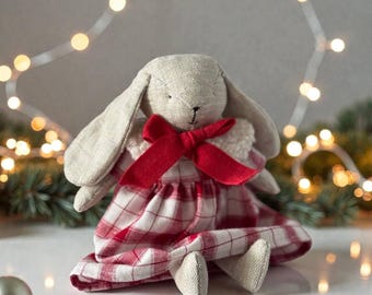 Conejito de peluche de punto: Conejito de peluche personalizado