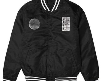 Into The World Varsity Bomber Jacket