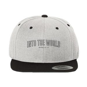 In die Welt Christian Merch zweifarbige Snapback-Hut