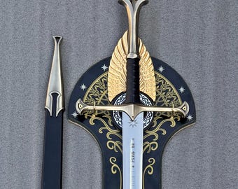LOTR Anduril Sword of Aragorn Narsil | Handmade Decorative Swords | Lord of the Rings | Cosplay Collectible LOTR | Gift for Christmas Him