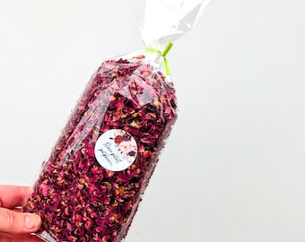 Handmade Rose Potpourri Litre: Scented Rose Petals