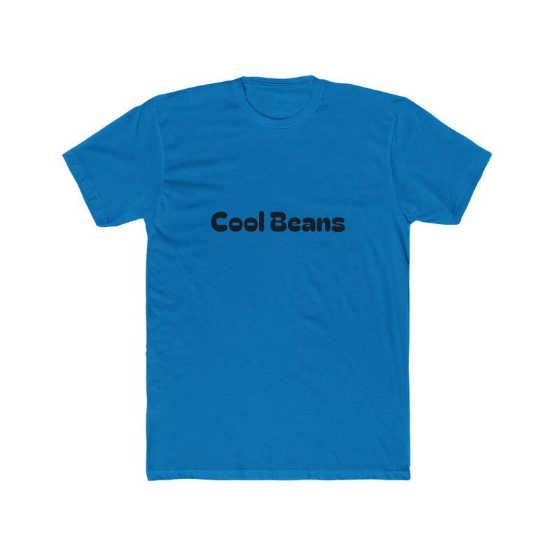 Cool beans unisex cotton crew tee, trendy t-shirt for casual wear, gift for friends, birthday, everyday comfort, fun statement top image 6