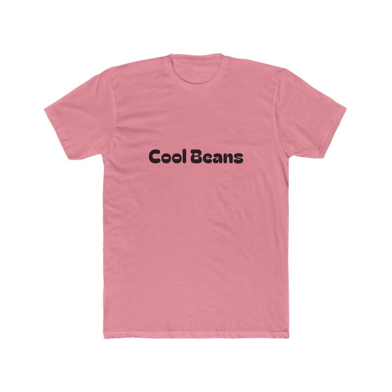 Cool beans unisex cotton crew tee, trendy t-shirt for casual wear, gift for friends, birthday, everyday comfort, fun statement top image 7