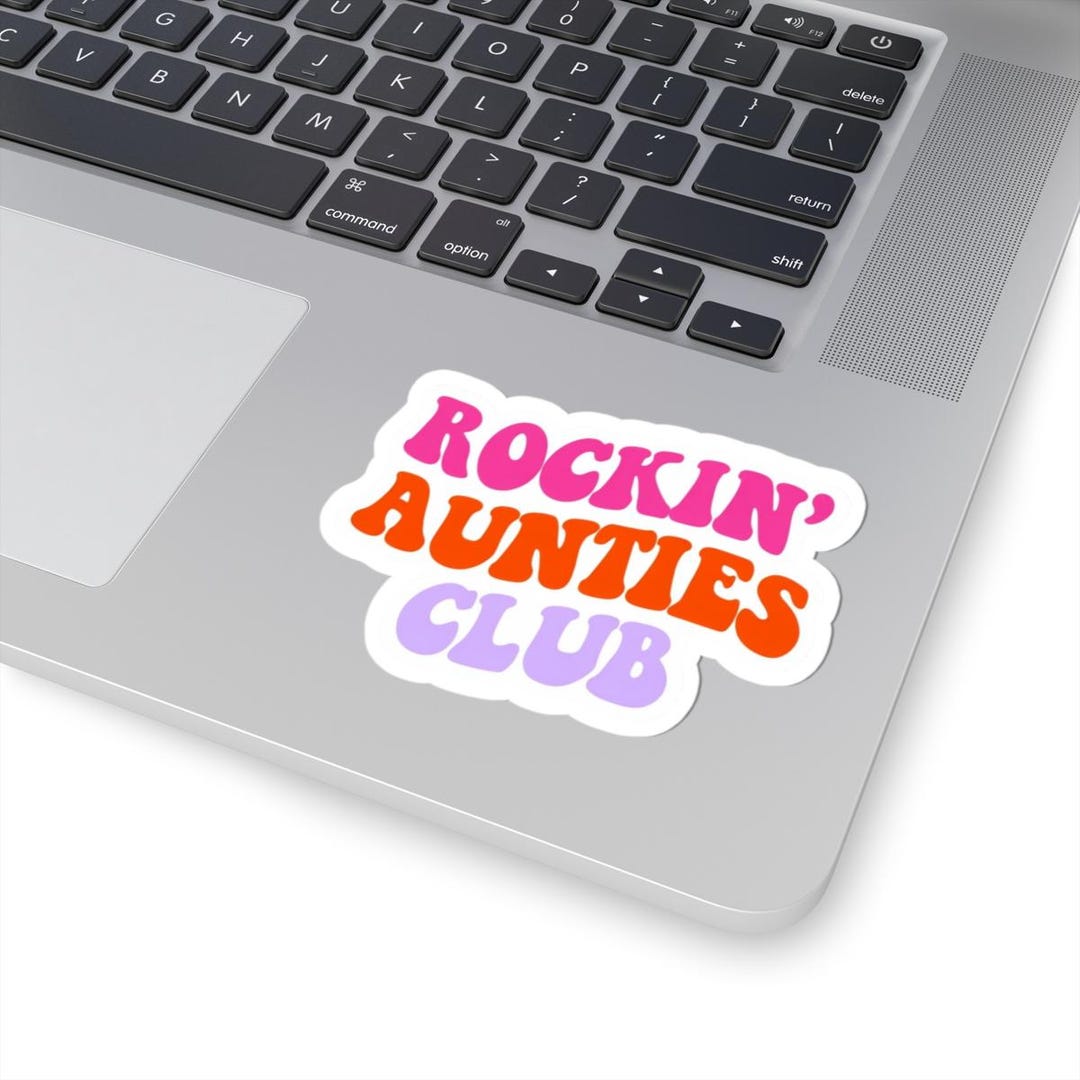 Rocking Stickers Rockin' Aunties Club Stickers: Glossy Vinyl Decals - Etsy