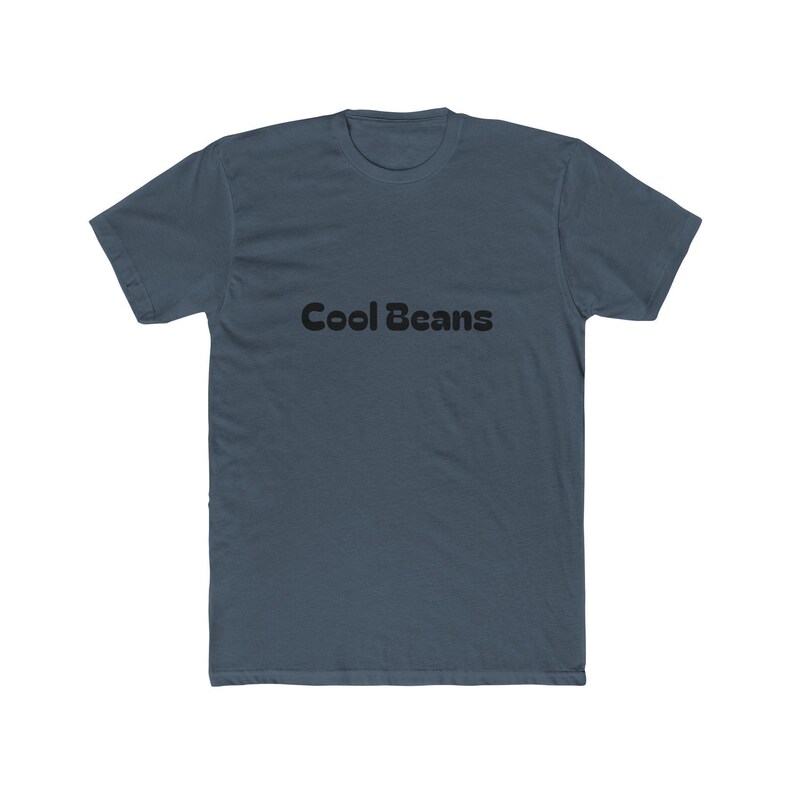 Cool beans unisex cotton crew tee, trendy t-shirt for casual wear, gift for friends, birthday, everyday comfort, fun statement top image 5