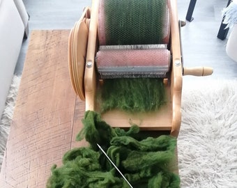 Needle Felting Avocado Green Wool Hand Dyed Roving